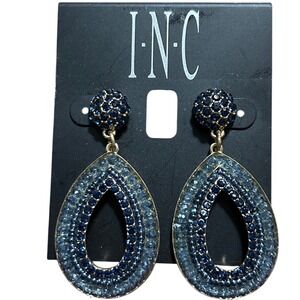 INC International Concepts Blue Beaded Teardrop Dangle Earrings Macy's